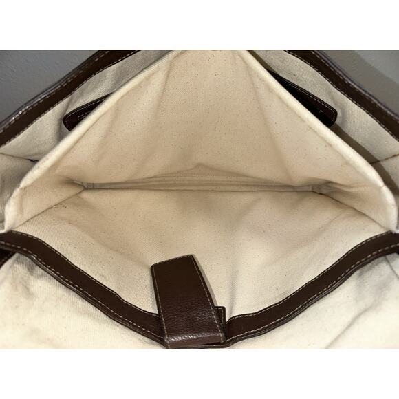 Cole Haan Brown Leather Briefcase Laptop Computer Bag - Picture 13 of 14